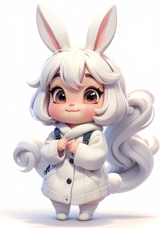 Cute little rabbit、white background