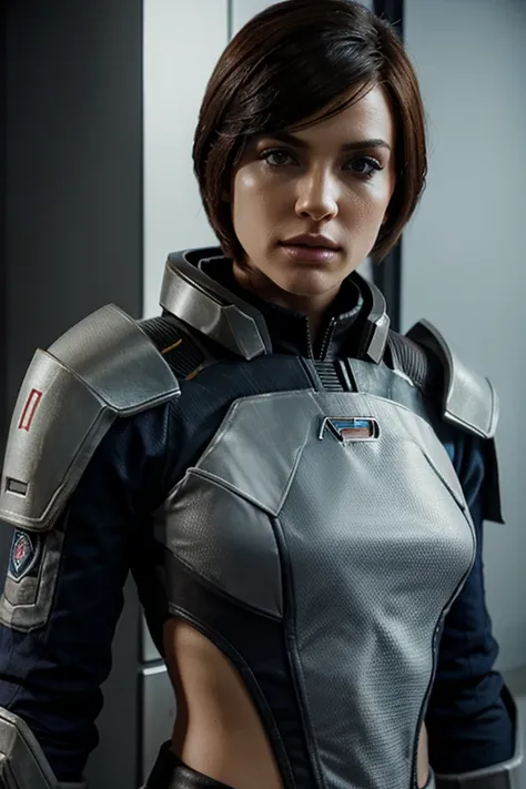 beautiful model based of Jack from Mass Effect 