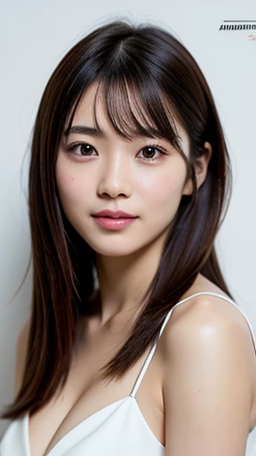 (Imada Mio: 0.5), (Kawaguchi Haruna: 0.9), photo of young Japanese woman, 1girl, [Japanese: Vietnamese: 0.5], smile, tall and pretty woman, slender abs, (small breast: 1.3), long black hair, (wearing white luxury dress: 1.3), double eyelids, standing pose,...