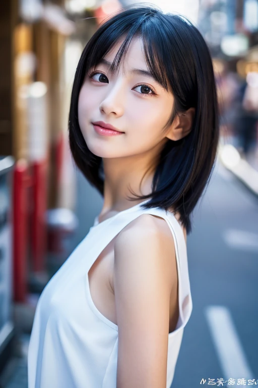 Japan、beautiful woman、slender、black hair、highly detailed、４K、realistic、masterpiece、white skin、Asian Beauty、small face、Overall、whole body、highly detailed　light,