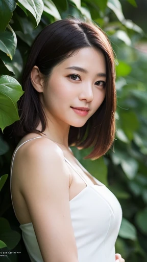 (Imada Mio:0.9), (Kawaguchi Haruna:0.5), (Jisoo:0.5), photo of young Japanese woman, 1girl, [Japanese: Vietnamese: 0.5], smile, confident, upper body, tall and pretty woman, slender abs, medium breast, long straight black hair, wearing white luxury dress, ...