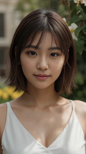 (haft body, portrait: 1.4), ((Best Quality, 8K, unreal engine, Masterpiece:1.3)), hyperrealistics style, (Image, Photograph), (Imada Mio:1.0), (Jisoo:0.5), Photos of young Japanese women named Haruka, 27 years old, beautiful face, very small chest, long bl...