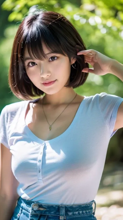 (highest quality, 8K, 32K, masterpiece, UHD:1.2),Photos of cool Japanese women,Boyish woman,small tits,