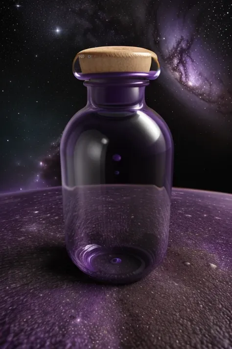 the purple planet is inside a bottle the universe that is today in Madeira