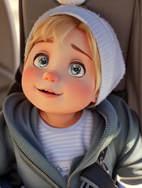 a disney pixar style baby, alta qualidade, boa qualidade