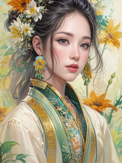 An imaginative and vivid depiction of the female figure，Think of it as your dream lover and life-long partner，Integrating the softness of traditional Chinese women with the role of modern Chinese housewives。This artistic expression highlights her nurturing...