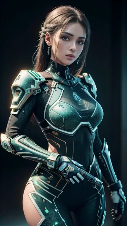 ((melhor qualidade)), ((obra de arte)), (detalhado:1.4), 3D, uma imagem de uma linda mulher cyberpunk com armadura toda preta,HDR (High-range dynamics),rastreamento de raio,NVIDIA RTX,Super-resolution,Irreal 5,underground dispersal,PBR texturing,post-proce...