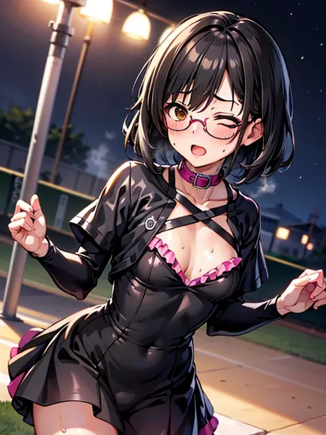 (best quality,masterpiece:1.3),absurdres,highres,16k, ultra high res, official art,illustration,extremely detailed,(((cowboy shot,from front))),1girl ,idolmaster, (haruna kamijo), (18yo,beautiful girl),((beautiful brown eyes)),(((beautiful black hair))), (...