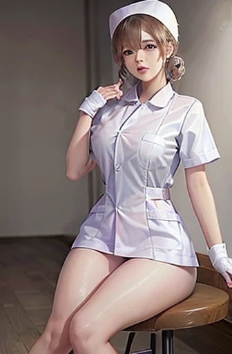 nurse uniform,hospital, latex nurse suit,nurses,busty,elbow gloves,labcoat,silverhair woman,blue eyes , gigantic boobs ,medical instruments,asian nurse,two nurses,speculum,examination room,oversize boobs, ,big ass ,strap on, lay on table ,legs spreaded,giv...