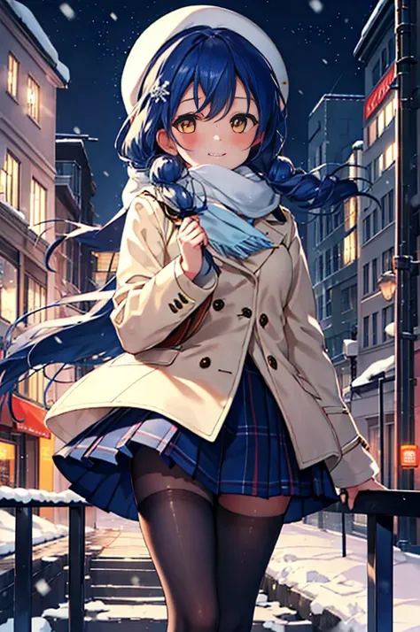 highest quality, masterpiece, high resolution, alone, {sonoda_ocean_lovelive:1.15}, blue hair，long hair，i have my hair tied back...