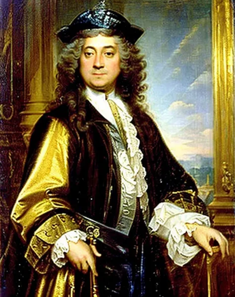 King Louis XIV, wearing periwig