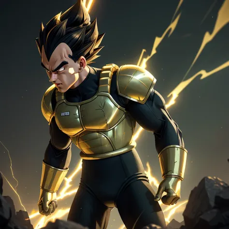 ((Mega detailed CG, 8k resolution))

Vegeta, standing tall with his powerful muscles bulging, is shown in the height of his Ultra Ego transformation. His Saiyan hair, usually slicked back in a tidy bun, is now wild and disheveled as it stands on end, radia...