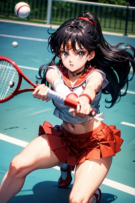 sailor mars anime as a tennis player