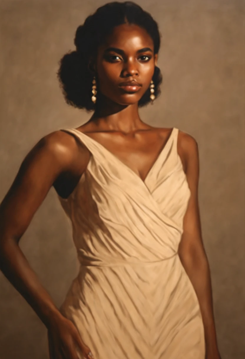 22 yo brown skin girl, 1girl, raw photo, ((masterpiece)), (((best quality))), ((ultra-detailed)), (hyperrealistic), ((upper body...