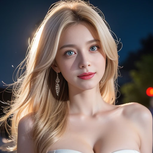 masterpiece，Highest image quality，Super details，sexy smile，amazing face and eyes,  (Extremely detailed beautiful face), (The sexiest look), Snow-white breasts，Naked of breast，Deep cleavage，(best quality:1.4), (Super detailed), (Extremely detailed CG unifie...