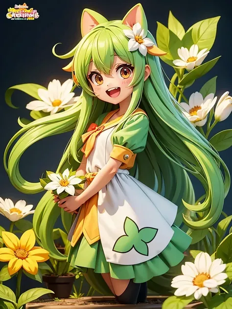 Futaba plant character says good morning！Greetings with cheerful anime characters