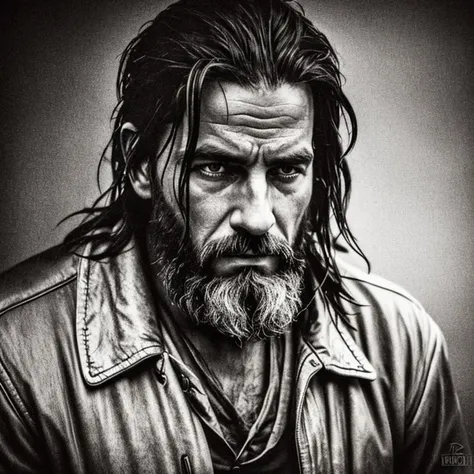 Voici une version optimisée possible de Prompt for Stable Diffusion, based on the image of a homeless homme on the dark streets of New York, Photographié par Lee Jeffries: 

(chef-d&#39;œuvre), photo de rue à New York, meilleure qualité, noir et blanc, per...