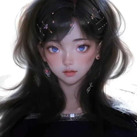 arafed image of a woman with a hair band and piercings, speedpaint, soft anime illustration, kawaii realistic portrait, cruel korean goth girl, anime style portrait, digital anime illustration, detailed portrait of anime girl, soft digital painting, digita...