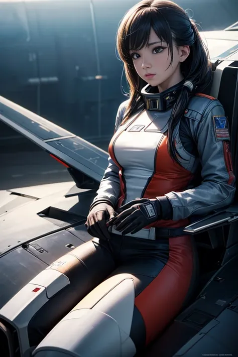 (best quality,4k,8k,highres,masterpiece:1.2),ultra-detailed,(realistic,photorealistic,photo-realistic:1.37),jet aircraft,smoke,jet fighter,combat drone,HD visual effects,-9,Japanese computer graphics,anime bullet visual effects,Macross style,jet fighter,ac...