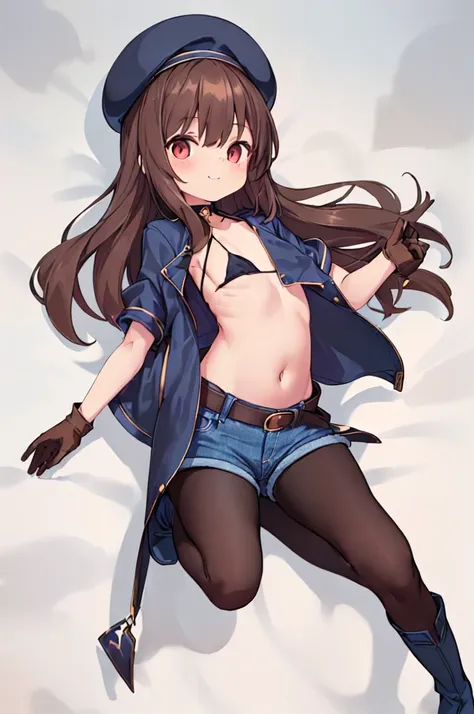 highest quality, extremely detailed, muste piece, 
(1 baby girl(full body figure):1.4), (small curvaceous loli(10 talents):1.3), (front facing pose), [belly fat:1.4], [muscular:1.4], (smirk1.1), (show teeth), 
(brown pantyhose(pantyhose up to navel):1.6), ...