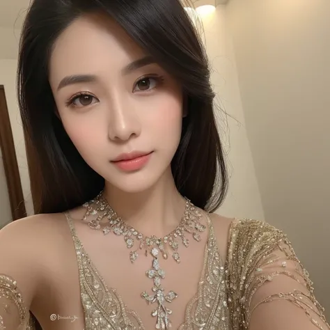 (8K, Best Quality, Masterpiece, Ultra High Definition, high quality face:1.5), (highly detailed), Taking a selfie, (Beauty Asian girl:1.3), (Ultra-low angle close-up photography:1.3), 1 Beautiful Girl, (Asian beauty with flawless complexion), Radiant skin,...