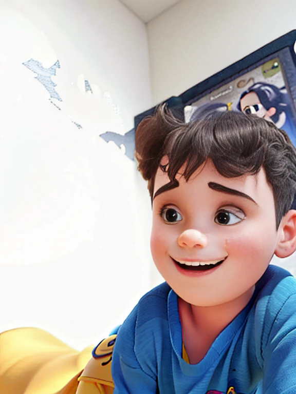 Um menino estilo disney pixar, alta qualidade, melhor qualidade