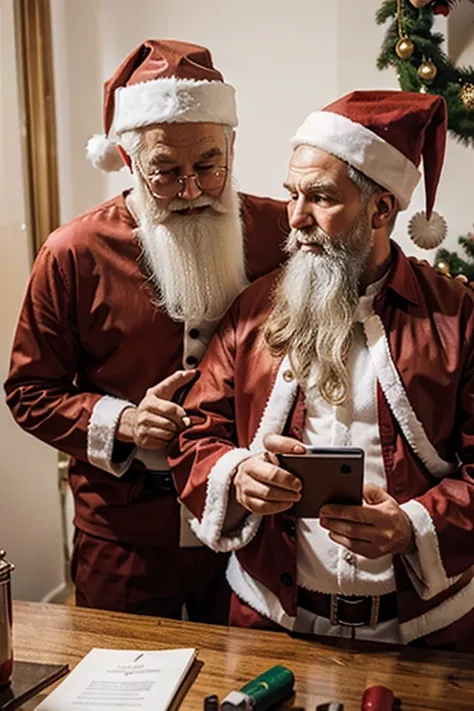 Santa teaching someone how to get over addiction