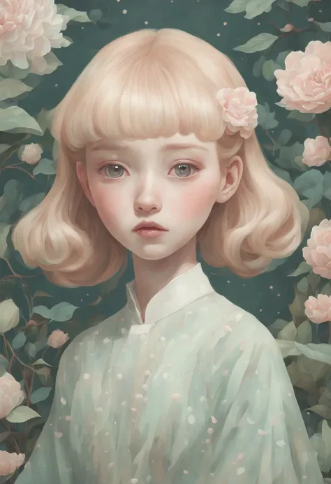 inspired by Hsiao Ron Cheng, best quality, masterpiece, 8k