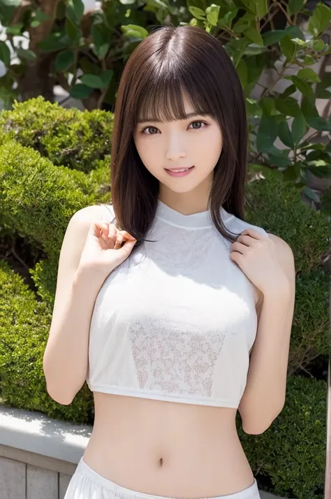 Stand tall, athletic figure, Long black hair runs down her shoulders, Deep green eyes shining under bangs, Casual and comfortable dresses, Usually jeans and T-shirt. very detailed美しい目, Beautiful clean hand nails, Extreme detailed sexy eyes, A big smile, sm...