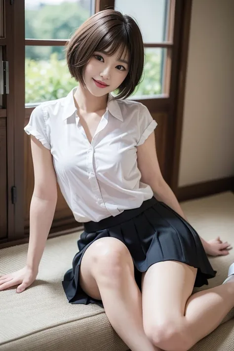 short cut hair,beautiful,K-POP idol,japanese idol,japanese actress,High resolution,beautiful skin,8K,RAW photo,highest quality,masterpiece,realistic,photo-realistic,clear,professional lighting,beautiful顔,highest quality,超High resolution,whole body,sexy,bea...