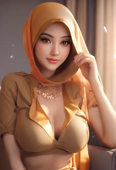 RAW, hijab SMA, school, big boob, braless, cameltoe, sexy pose 18 Years old, Indonesian mature woman, wearing Hijab, perfect body, Full body, natural Gigantic mature breast, Hard Nipple Erection, gorgeous eyes, Soft smile, wear a Latex bra, Tight Bra, Hear...