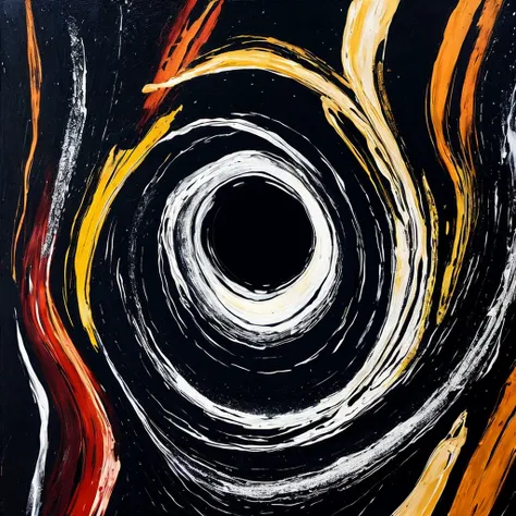 abstract painting、Black Hole