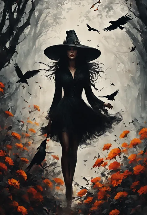 ~*~Breathtaking~*~ cinematic realistic close-up shot in a movie scene, vibrant colors, highly detailed, presented in cinemascope, creating a moody atmosphere.

Surreal Witchcraft: An abstract character portrait of a master beautiful and fascinating witch, ...