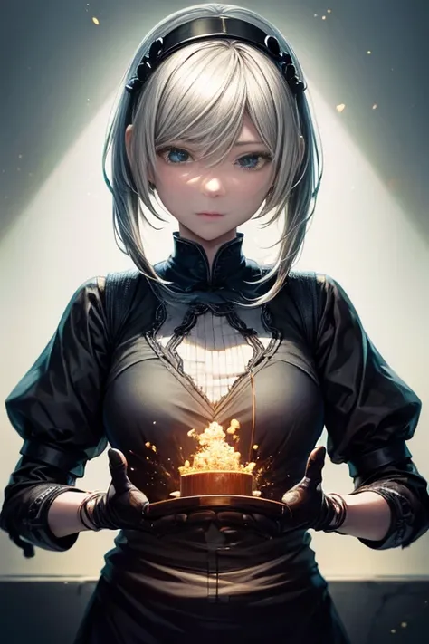 Anime style scene of female character in dark environment, Neil：Automata 2b stills, 2b Neil自动机, Neil 2b, Neil机械纪元太空飞船风格, Neil机械纪元概念艺术风格, Neil自动机, Neil自动机 concept art, Neil机械纪元截图, Neil:inspired by automata, Neil : inspired by automata