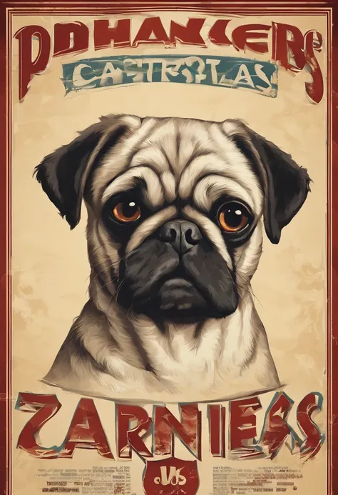 Maltese, Pug, Retrieve, (((cartazes, planfetos, adesivos, propaganda, revista.)))