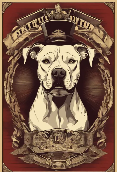 Pitbull dog furious brave barking fierce drooling , (((cartazes, planfetos, adesivos, propaganda, capa de revista.)))