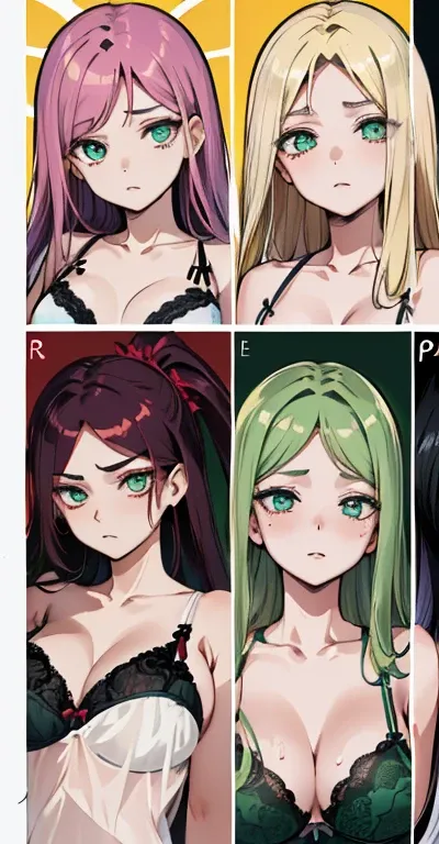 (((Mulher raposa))),(((Olhos hiper detalhados verde))),(((Cabelo Branco))),(((lewd expression))),((Sentada numa poltrona)),(((Usando lingerie)))