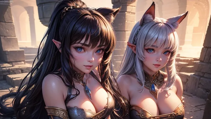 (Cinematic footage, full medium closeup, gorgeous 18-year-old kemonomimi woman soft pale skin, cute and youthful face, well-defined eyebrows, delicate nose, ultra-detailed: 1.1, photo-realistic: 1.4, depth of field, cinematic lighting, IMAX camera, HDR, DT...