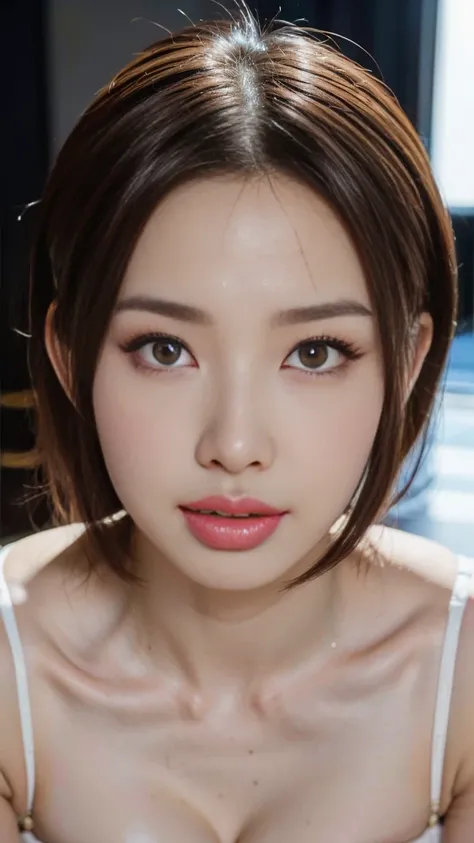 (8k, RAW photo, photorealistic:1.25) ,( lipgloss, eyelashes, gloss-face, glossy skin, best quality, ultra highres, depth of field, chromatic aberration, caustics, Broad lighting, natural shading,Kpop idol) looking at viewer with a serene and goddess-like h...