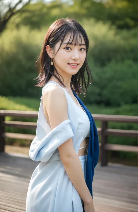 Close-up of a woman wearing a sailor suit walking in the park、japanese model、Young sensual gravure idol、Young and cute gravure idol、リアルyoung gravure idol、Real Sensual Gravure Idol、young gravure idol、sophisticated gravure idol、Yoshitomo Nara、Young skinny gr...