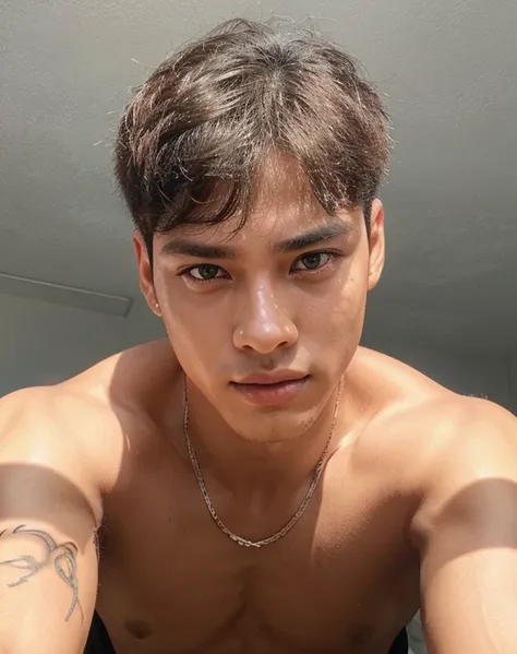 1 rapaz, jinhyeong, perfect lighting, cabelos pretos, olhos pretos, motor irreal, side lighting, rosto detalhado, Pele Brilhante, fundo simples