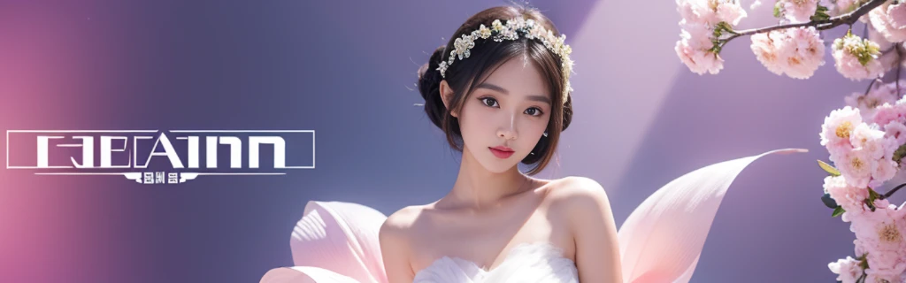 Design a captivating YouTube channel banner for Lychee Ai Girl, a channel dedicated to showcasing the beauty and artistry of AI-generated girls. Picture a harmonious blend of ethereal aesthetics and cutting-edge technology. Incorporate vibrant hues, delica...