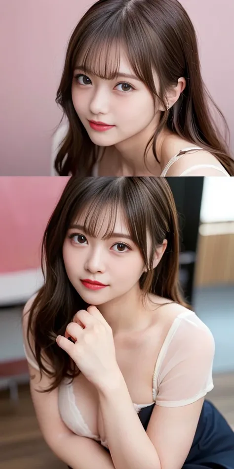 must-have、highest quality、nsfw,Super detailed、fine details、High resolution、8K、((Photoreal site:1.4、Raw photo、超High resolution、Highest image quality:1.4))、wallpaper、((Perfect whole body composition 1.5))、((beautiful detailed eyes、natural color lip、pretty fa...