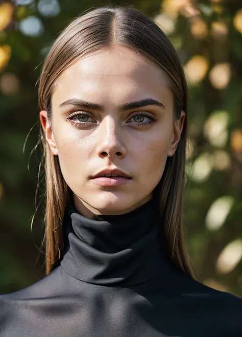 A stunning intricate full color portrait of (sks woman:1), wearing a black turtleneck, epic character composition, by ilya kuvshinov, alessio albi, nina masic, sharp focus, natural lighting, subsurface scattering, f2, 35mm, film grain, 