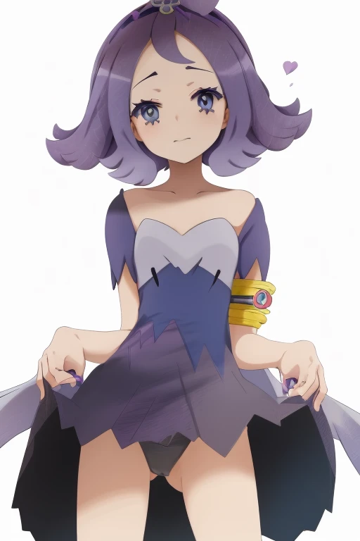 anime girl with purple hair and blue eyes holding a knife, loli in dress, pokemon anime style, pokemon trainer outfit, detailed fanart, pokemon art style, anime moe artstyle, illustration pokemon, high quality fanart, by Kanbun Master, pikachu as a human, ...