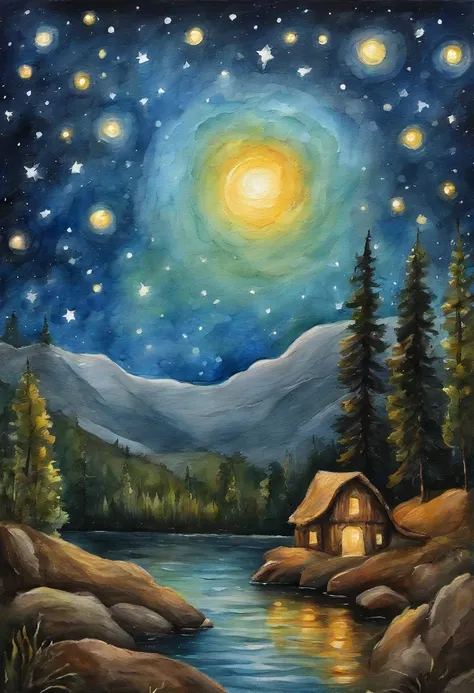 best quality remake of famous "Starry Night" painting