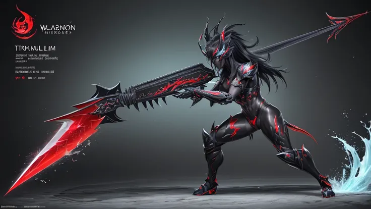 (best quality, vibrant colors), (design detailed), (weapon detailed, full body weapon detailed), (skin titanium black, weapon red), (skin weapon game detailed), (splash art) weapon evolution, weapon unique features,  "Witness the evolution of a weapon like...