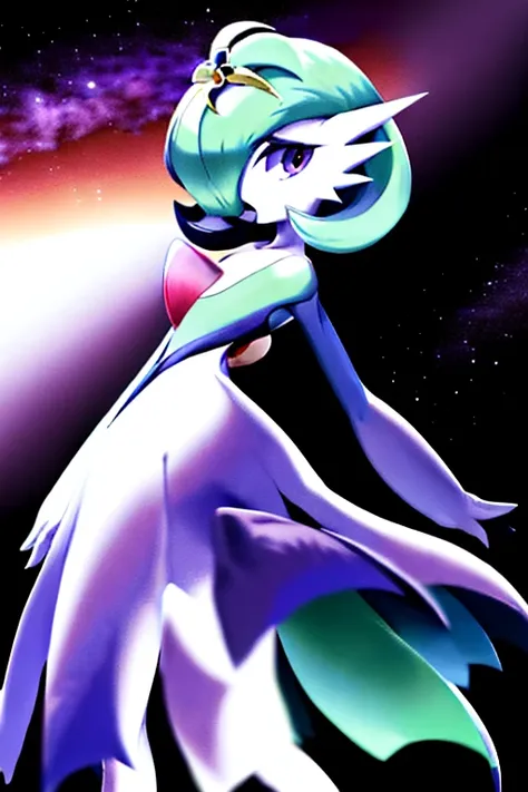 masterpiece, best_quality, 1girl, solo, gardevoir, white dress, creatures \(company\), game freak, nintendo, pokemon, pokemon \(...