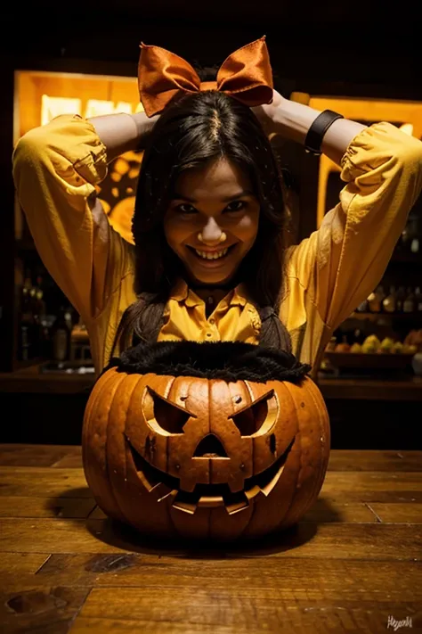 evil smile pumpkin