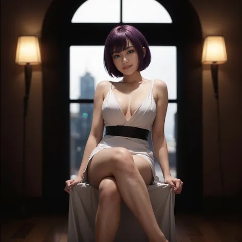 "AYANE FACE" (best quality,ultra-detalhado,Realistic:1.37), retrato, Detailed eyes and facial features, textura de pele delicada e suave, Corpo Perfeito, textura ultra realista, maquiagem perfeita, maquiagem vermelha nos olhos, batom vermelho,  cute smile ...